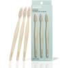 Davids Premium Bamboo Soft Bristle Toothbrush – 3 Pack | BPA Free, Eco-Friendly, Sustainable High Performance Bristles to Improve Oral Health Naturally | 100% Natural Bamboo Handle | Made in Germany